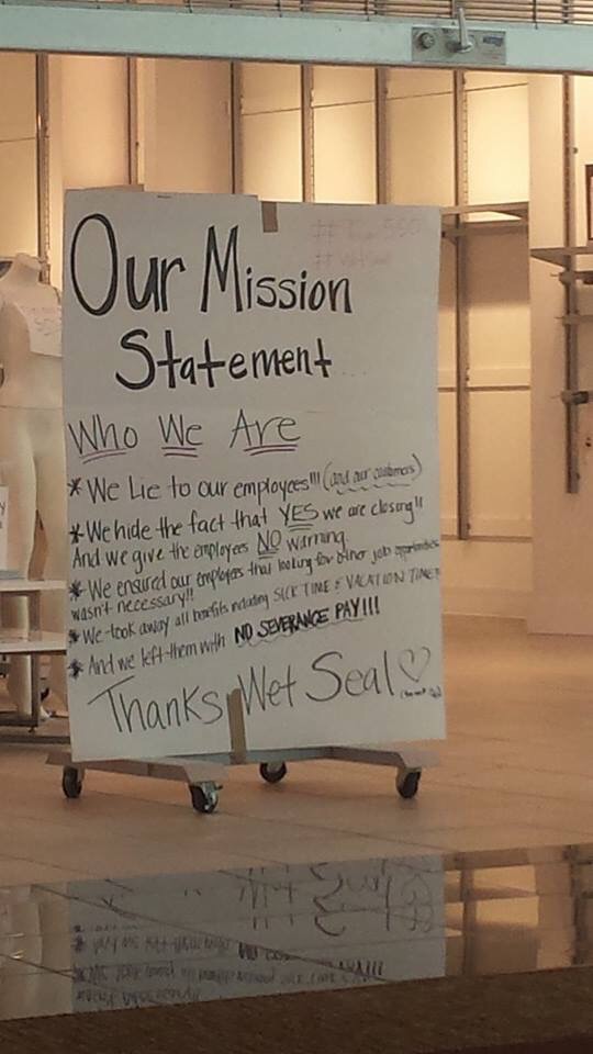 @WetSeal is just about dead, More Signs From Employees