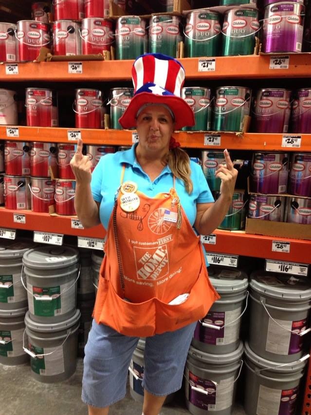 Home Depot Employee Behaving Badly