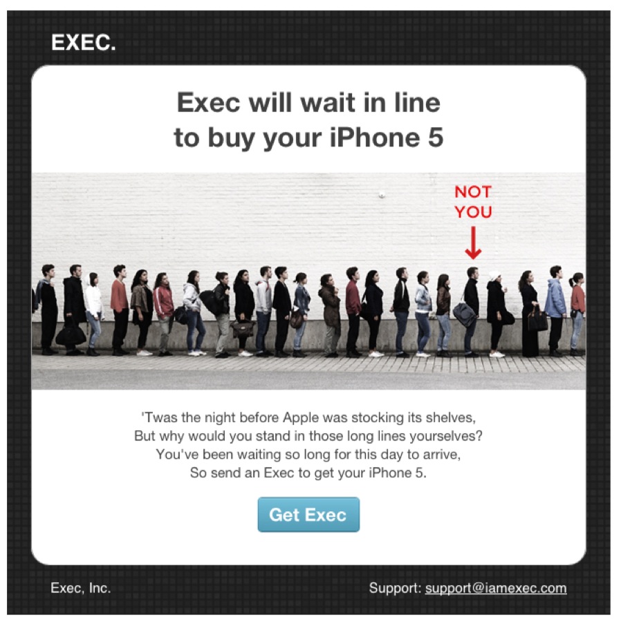 Exec will wait in line to buy your iphone 5