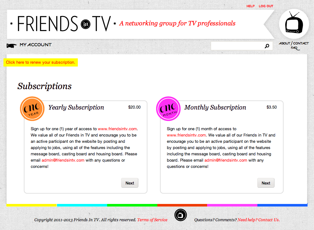 Is FriendsInTV.com yet another scam/Pay-4-Play job board?