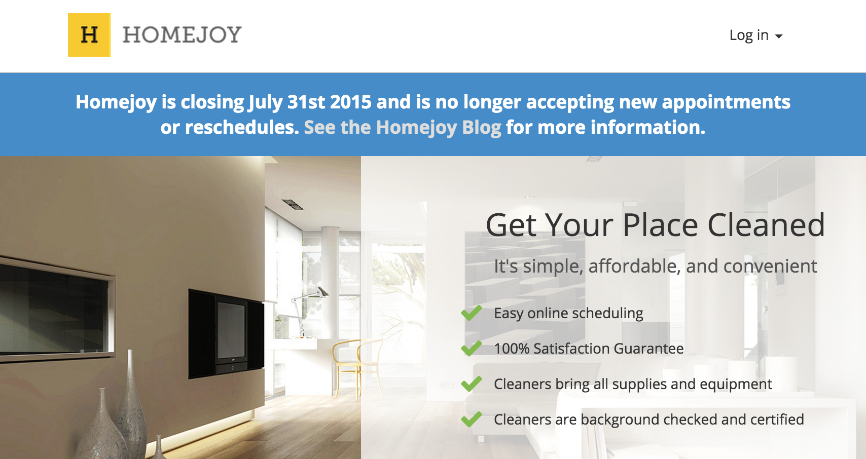 HomeJoy Startup
