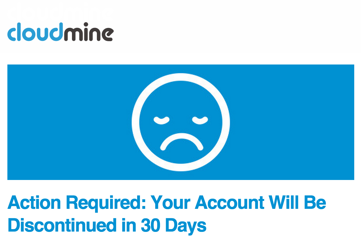 CloudMine "Restructures" Cancels All Existing Free Accounts