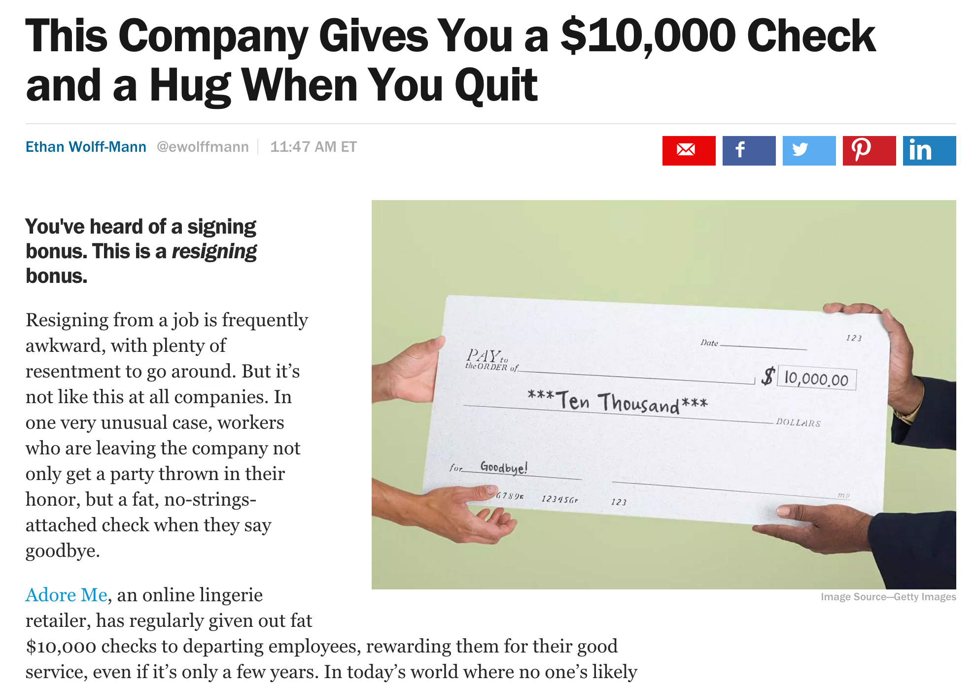 Time / Money Magazine