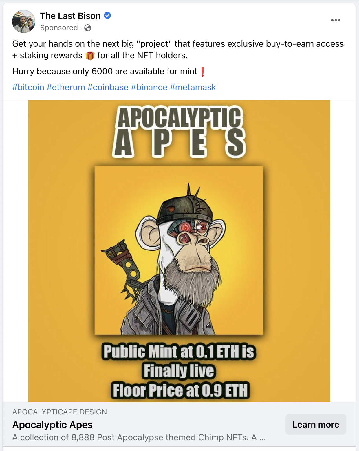 Fake NFT ADs: Snoop Dogg, Gary Vee, Invisible Friends, Mutant Apes, and more...