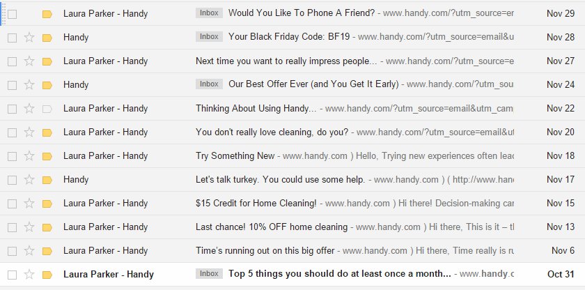 Who the F*ck is Laura Parker from @Handy?