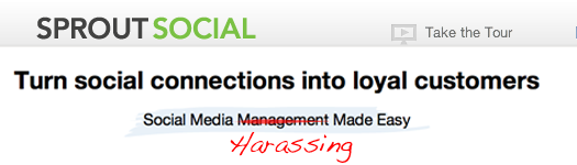 Sprout Social!  STOP EMAILING ME!