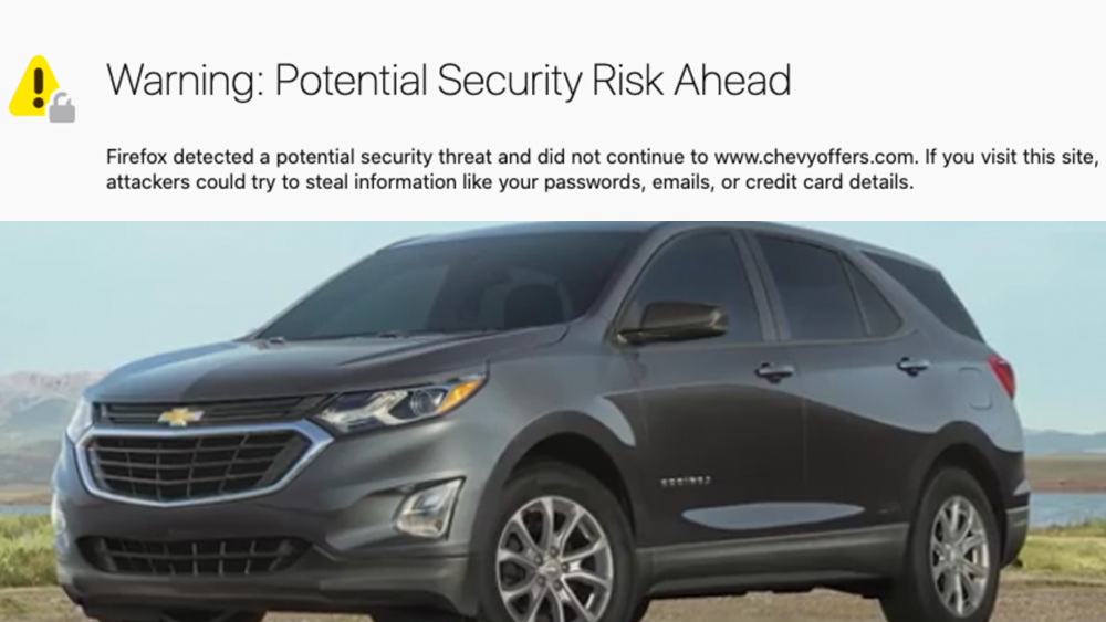 ChevyOffers: Security Risk