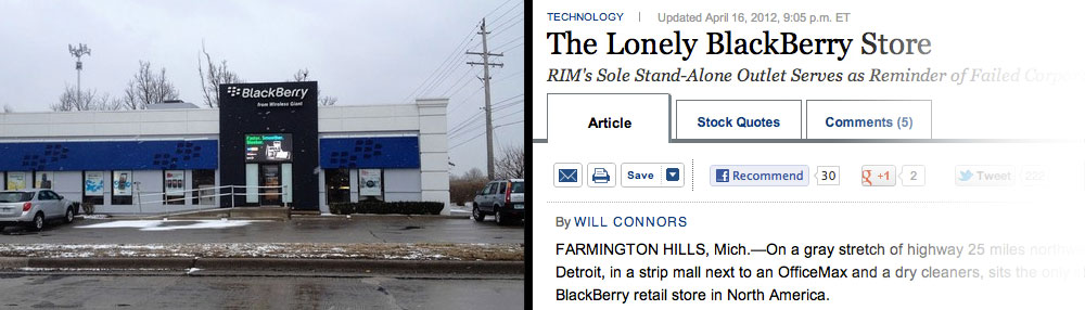 Let's put a high end retail store in a state that's falling apart.