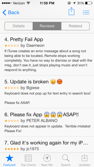 Apple Makes Bad Things: iOS Remote